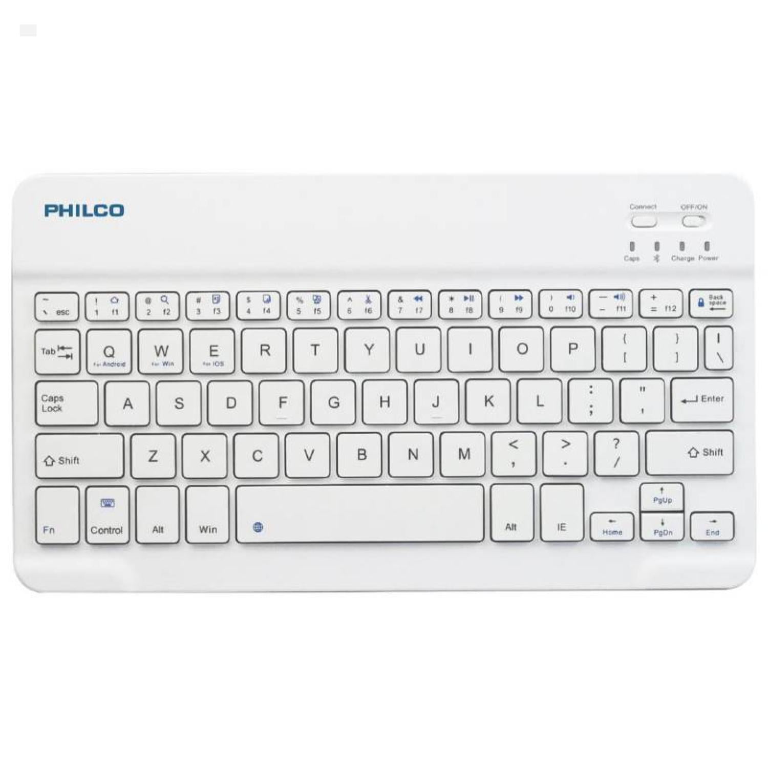 Philco - Mini Teclado Bluetooth 7 Pulgadas