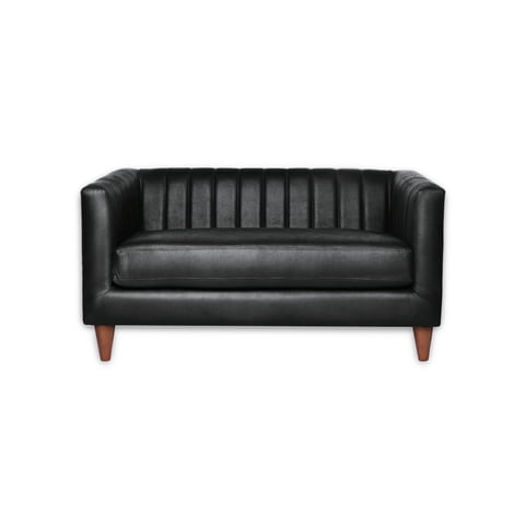 Latam Home - Sofa Sorrento 2 C Cuero Kentucky Negro