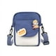 thumbnail image 1 of Kids Cartoon Cute Chest Bag With Random Badge Nylon Coin Purse Ultralight Satchel Travel Hiking Shoulder Bag Daypack, 1 of 2