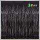 thumbnail image 1 of Cortina de Flecos Melsan, 3 Piezas, 3.2 x 8.2 ft, Negro, 1 of 3