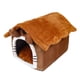 thumbnail image 2 of Cama para perros y gatos, nido de Gato, cojín interior con cojín extraíble, casa para gatos, cama para mascotas, tienda de campaña, cama cueva para Orejas Marrones S, 2 of 5
