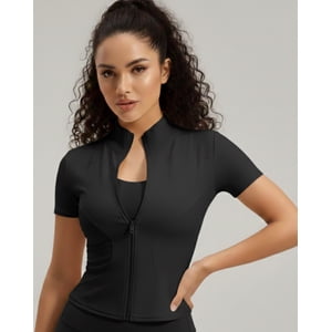 Flix Spa - Polera Deportiva Mujer Con Cierre Sportflex