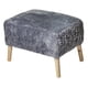 thumbnail image 3 of Pouf Petrum Gris Piel Sintética 62x42x42 cm, 3 of 3