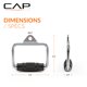 thumbnail image 4 of Mango en D CAP 15 cm con agarre de goma y acabado cromado, 4 of 9
