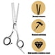 thumbnail image 3 of Tijeras profesionales para cortar el cabello, kit de entresacar para barbería, herramienta de corte de cabello familiar, 3 of 5