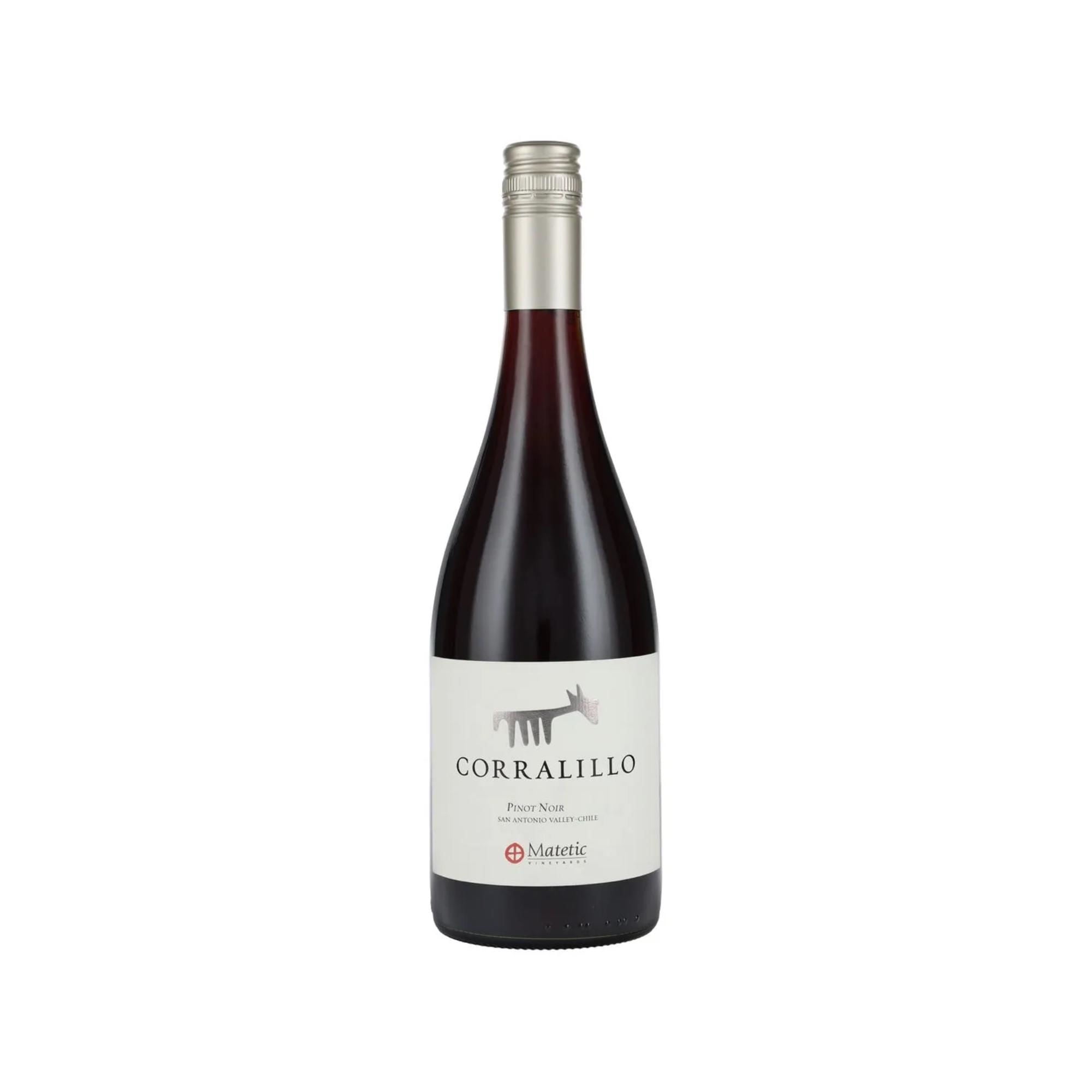 Vino Tinto Pinot Noir Corralillo 14° Botella 750 ml Matetic