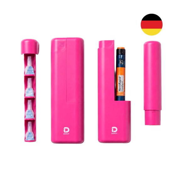 Estuche Diavy para Lápiz de Insulina y 4 Agujas
