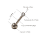 thumbnail image 5 of Aros punto de luz chicos bebe titanio ASTM F136 G23 Plateados, 5 of 5