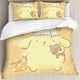 thumbnail image 1 of Anime cartoon cute pomporpurin bed set warm and comfortable kawaii bedding set soft microfiber 3 piece bedclothes for Boys Girls kids twin duvet cover with pillowcases, 1 of 4