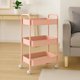 thumbnail image 2 of Carro Organizador Auxiliar Metalico 3 Estantes con Ruedas Rosa 77 cm, 2 of 4