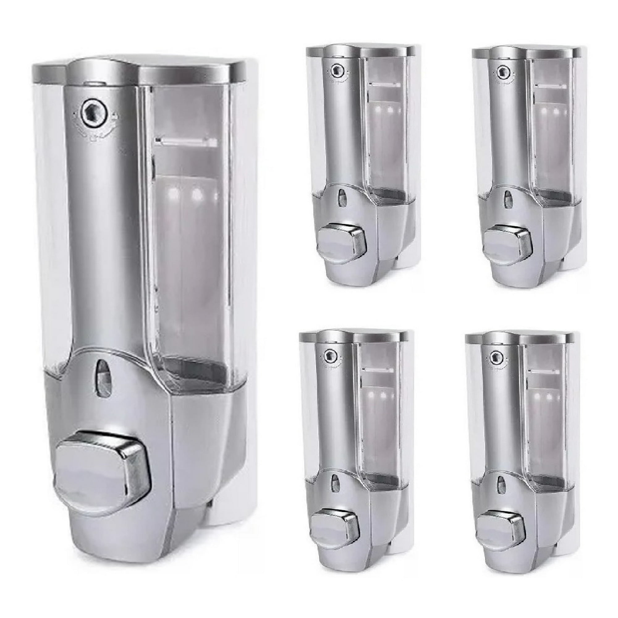 Genérico - Pack 5 Dispensador De Jabón Líquido Alcohol X 2