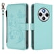 thumbnail image 2 of Funda Cartera Mariposa para [Xiaomi Redmi 14R] con Soporte y Cremallera Verde menta, 2 of 6