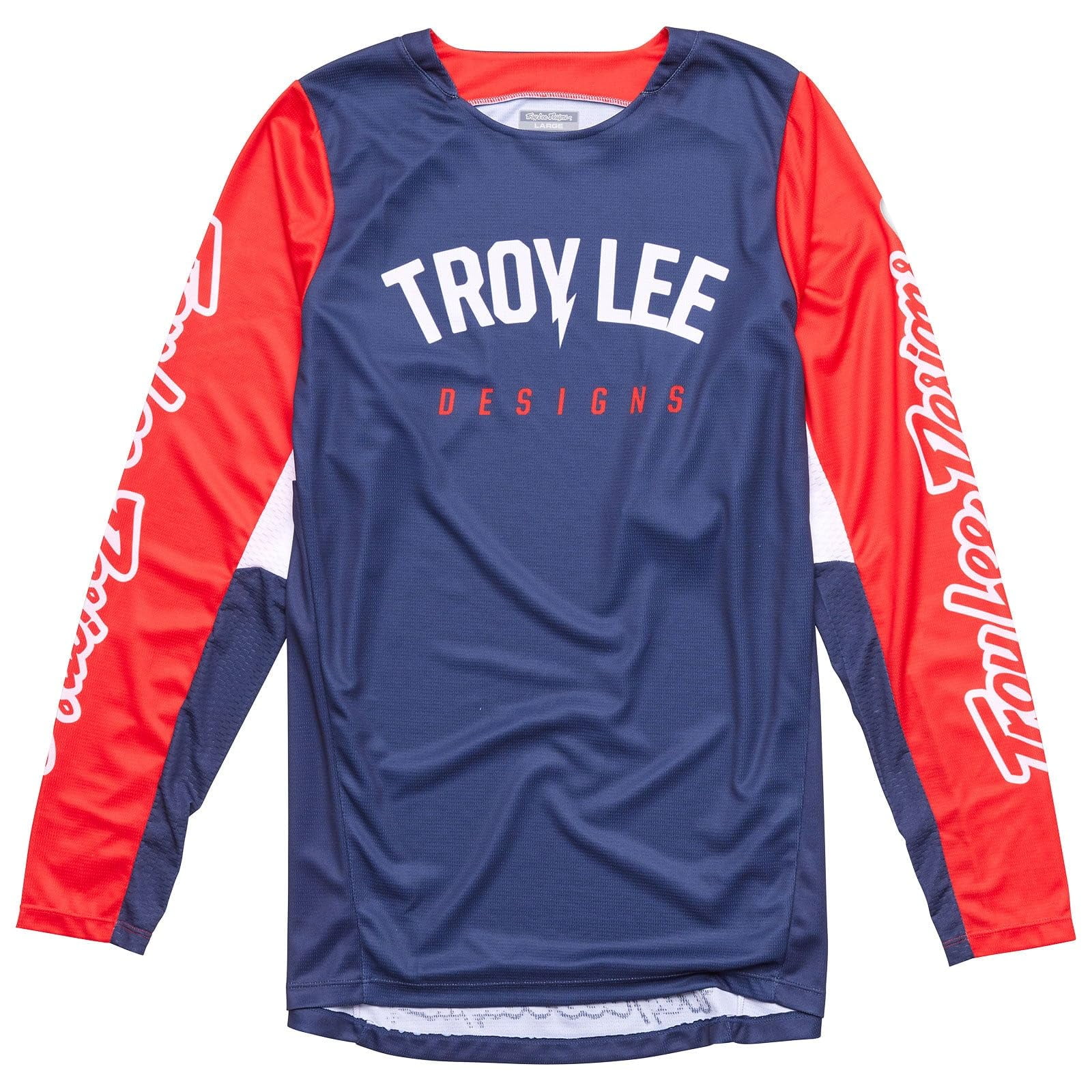 Maillot Moto Troy Lee Designs Gp Pro Boltz Azul Marino/rojo Para Adultos