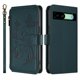 thumbnail image 2 of Funda Cartera Mariposa para [Google Pixel 8A] con Soporte y Cremallera Verde oscuro, 2 of 6