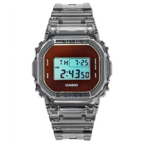 Casio - Reloj G-Shock Digital Correa De Resina Translúcida Gris Cuarzo Dw-5600Tls-8 200M Para Hombre
