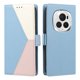 thumbnail image 4 of Cartera Plegable para Honor Magic6 Pro, PU Tricolor con Ranuras, Azul Claro, 4 of 6