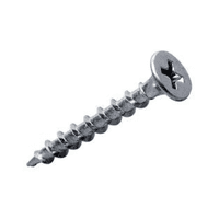 Ferreplus - Tornillo Volcanita Rosca Madera Crs Zincado 6 X 2 - 100 Unidades