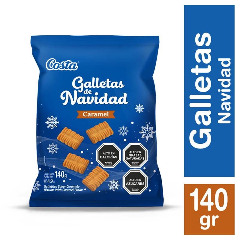 Galleta Navidad Mini Caramel 140 g Costa