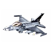 Sluban - Avión Caza Fach F-16 Fighting Falcon, Compatible Lego