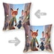 thumbnail image 2 of Zootopia Fundas de almohada de terciopelo con tema, regalos de funda de almohada, decoración para el hogar, cojín de lanzar, regalo de cumpleaños para fans y parejas. 45cm x 45cm., 2 of 6