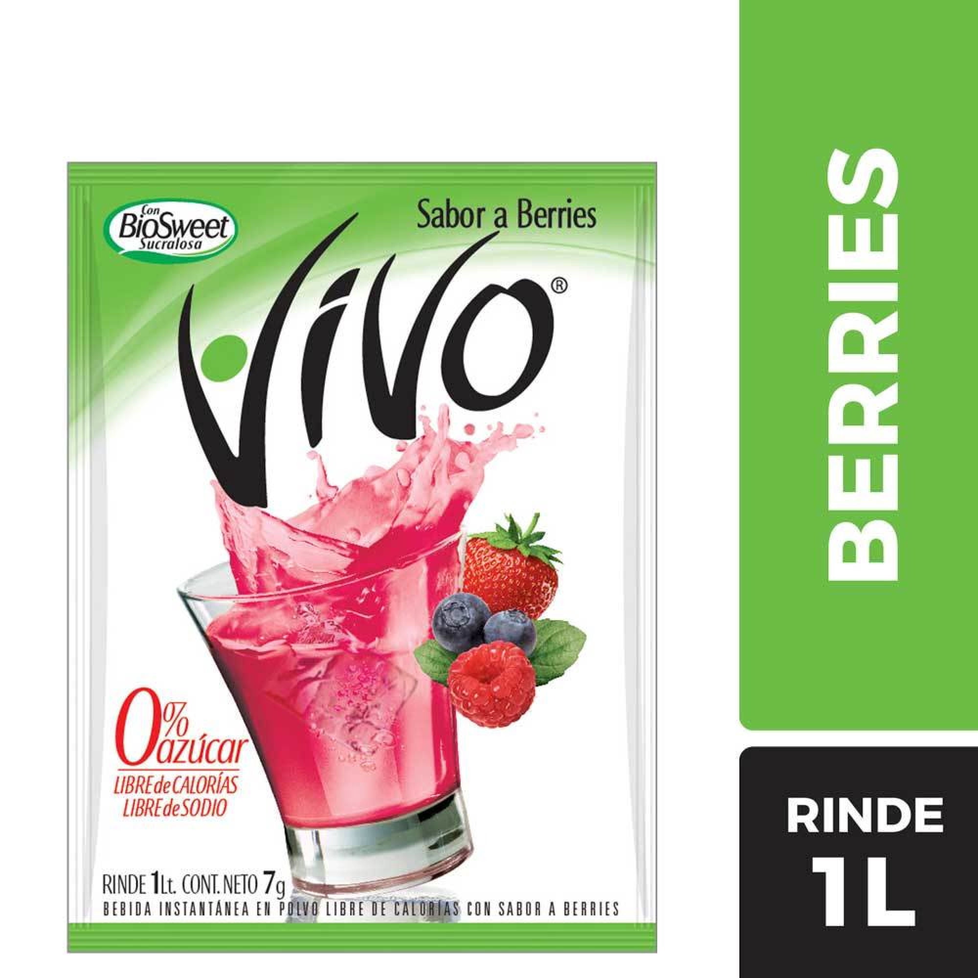 Jugo en Polvo Berries Sobre, 7 g