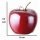 thumbnail image 3 of Figura Decorativa Manzana Rojo Dorado Cerámica, 3 of 3