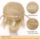 thumbnail image 5 of Peluca corta para cosplay S-noilite, sintética, resistente al calor, rubia, 5 of 6
