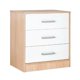thumbnail image 1 of Comoda Oslo 3 Cajones Blanco-Jerez, 1 of 3
