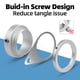 thumbnail image 4 of Anillos para mástiles de bandera Anovo de aleación de aluminio que giran 360° (paquete de 2), 4 of 7