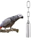 thumbnail image 3 of 2 piezas de acero inoxidable campana pájaro juguetes masticar juguete pesado de la jaula de los pájaros para el loro, Macau, grises africanos, cacatú pequeño, paraquí, Cockatiels (20,5 cm), 3 of 3