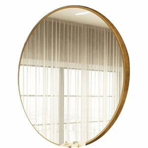 Crusec - Espejo Circular De Pared Elegante Redondo 80Cm De Diametro