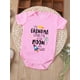 thumbnail image 3 of Baby Girls Cute Casual Romper With "My Grandma Loves Me To The Moon" Print For Summer Pregnancy Gift, 3 of 5
