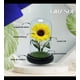 thumbnail image 5 of Rosa Eterna Girasol Cupula Vidrio Lampara Led Base Madera, 5 of 6