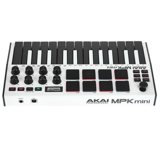 Controlador MIDI Profesional 25 Teclas Akai MPK Mini3 W | Lider
