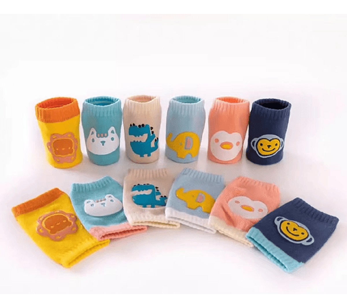 Genérico - Set 12 Rodilleras Unisex Proteccion Antideslizante Bebes Lau