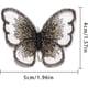 thumbnail image 2 of 20 parches de mariposa para bordar, para coser en ropa, apliques, bordados, accesorios de ropa (5 cm, blanco), 2 of 3