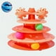 thumbnail image 5 of Cat Toy Roller 4-Level Turntable Cat Toy Balls With Three Colorful Balls Turntable Interactive Kitten Fun Mental Physical Exercise Puzzle Toys, 5 of 5