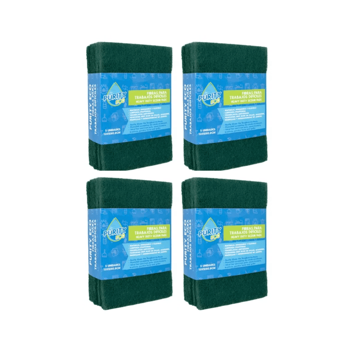 Purity - Pack 20 Esponja Abrasiva Profesional | Remoción Intensa Y Duradera