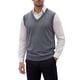 thumbnail image 1 of INSPIRE CHIC Chaleco de Suéter para Hombre Cuello en V Tejido sin Mangas Talla XL Gris Oscuro, 1 of 5