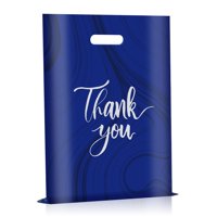 Bolsas De Agradecimiento De Plástico Djinnglory Navy, 9 X 12 Pulgadas, Paquete De 100