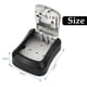 thumbnail image 5 of Caja de seguridad con llave de 5 pulgadas y combinación de 4 dígitos con código reiniciable para almacenamiento seguro, 5 of 6