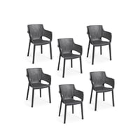 Set De 6 Sillas Terraza Plastico Elisa Keter