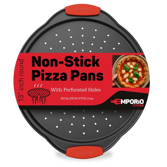 Molde para pizza Emporio Kitchen de 33 cm con mango de silicona antiadherente
