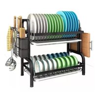 Click Ventas - Escurridor De Platos 2 Niveles De Metal Acero Inoxidable