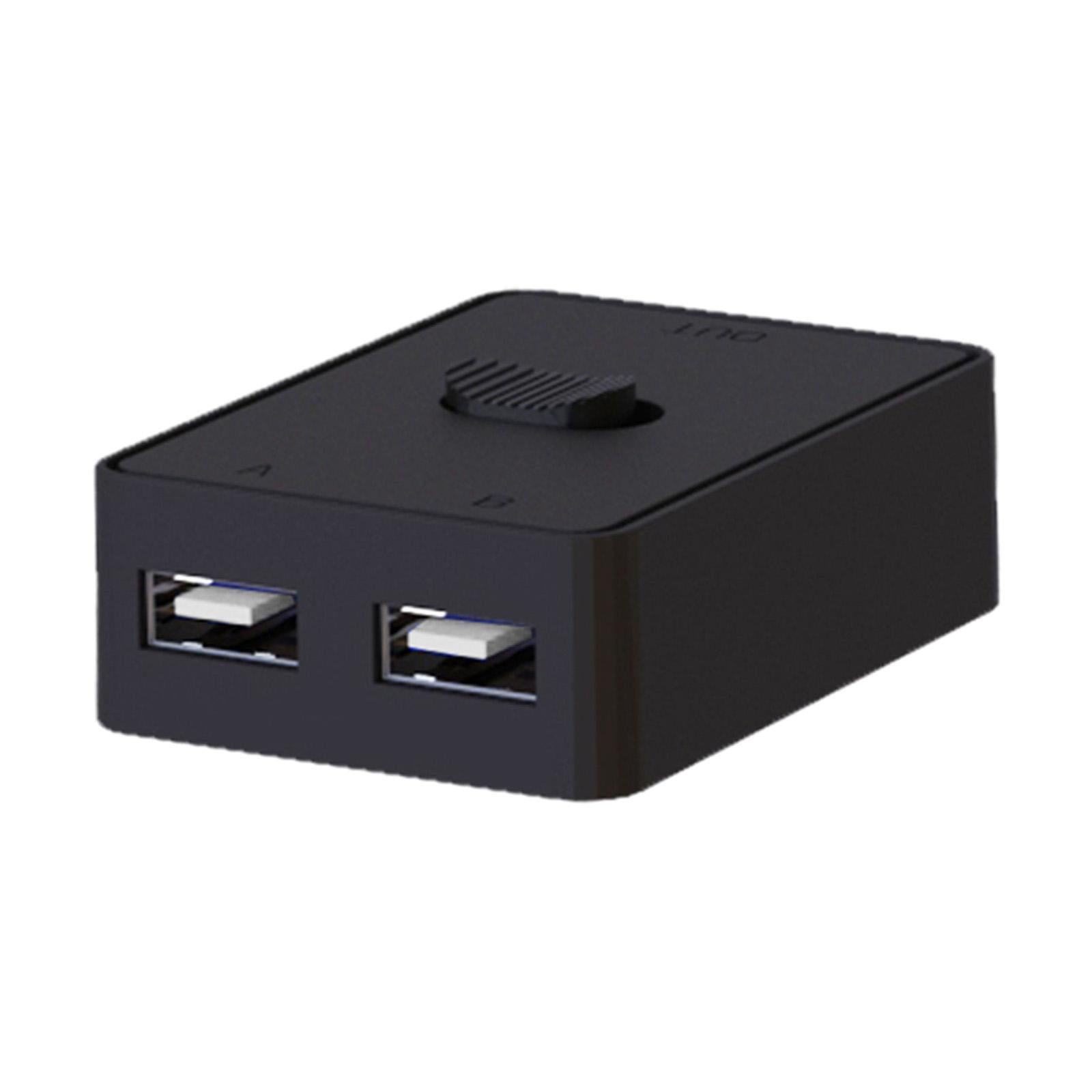 Magideal - Dispositivo Para Compartir Impresora Usb, Selector De Interruptor Usb, Plug And Play, Compartir 2 Ordenadores, Conmutador Usb, Caja De Conmutador Usb2.0