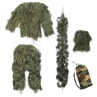 Magideal - De Ghillie Para Niños, Ropa Táctica Ligera Transpirable, De Camuflaje Para Fotografía En , Ropa De Tiro Para Fiestas , 110~140Cm Verde 110~140Cm