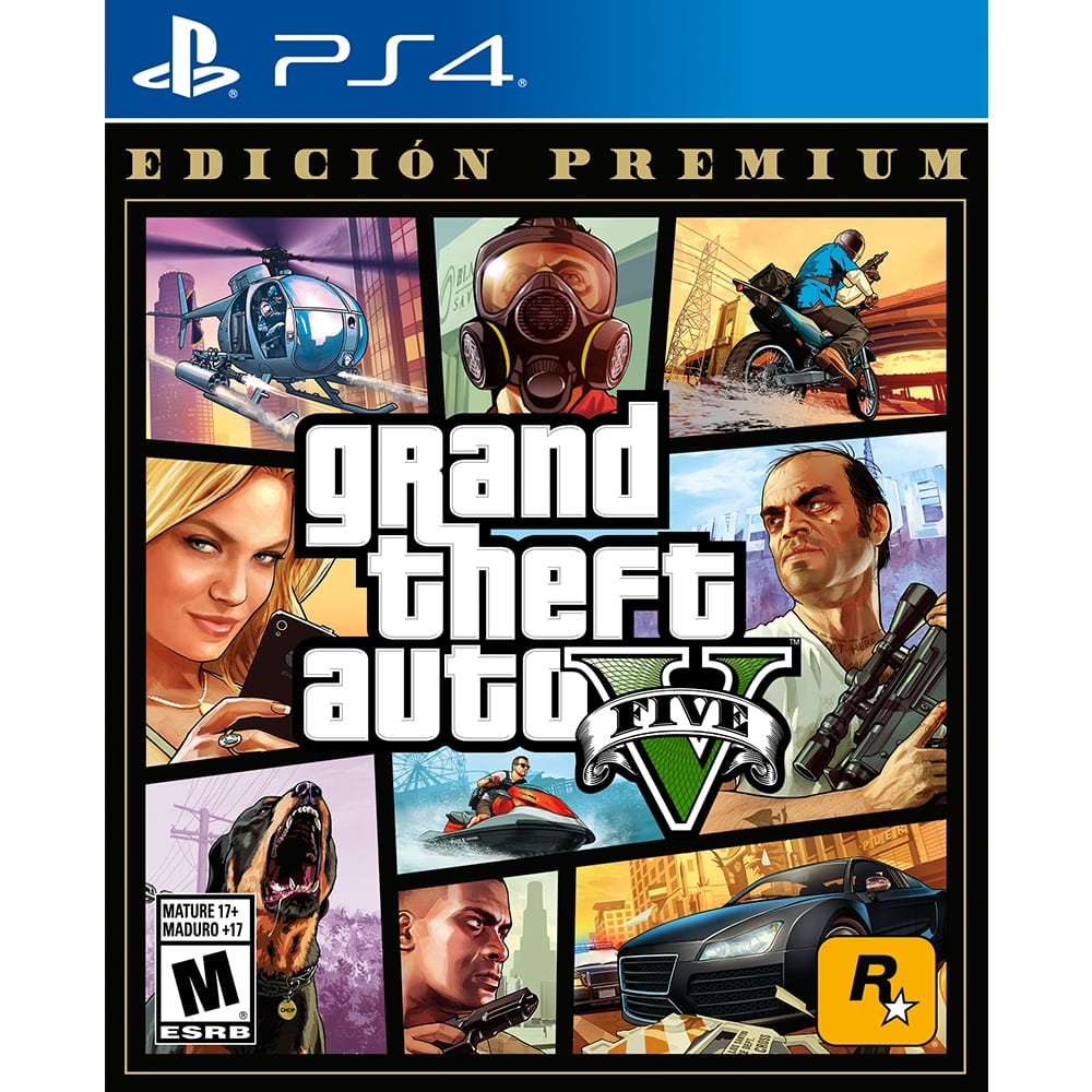 Playstation - Videojuego Grand Theft Auto V Premium Edition Latam Ps4