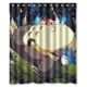 thumbnail image 1 of Cortina de ducha de Mi vecino Totoro durmiendo en el bosque, juego de cortinas de baño con ganchos, tamaño 60 x 72 pulgadas, 1 of 3