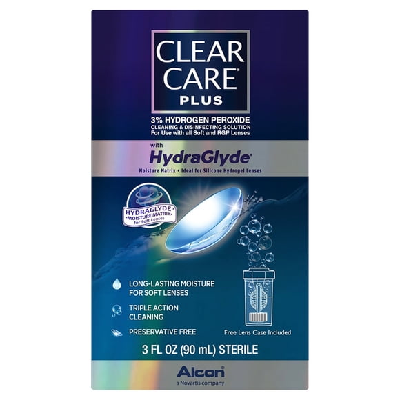 Líquido Clear Care Plus 90 mL Peróxido para Lentes de Contacto