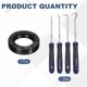 thumbnail image 3 of 2Pack Sello de Aceite, 22x35x8mm TC Caucho Nitrilo Doble Labio Cubierta con Kit de Ganchos, 3 of 7